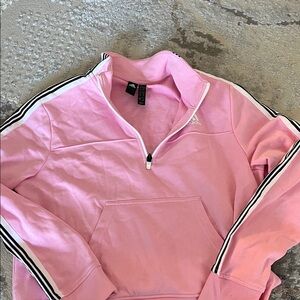 Adidas Pink Quarter-Zip Pullover